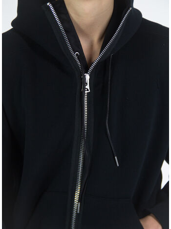 FELPA SPONGE SWEAT X NYLON TWILL, 001 BLACK, small