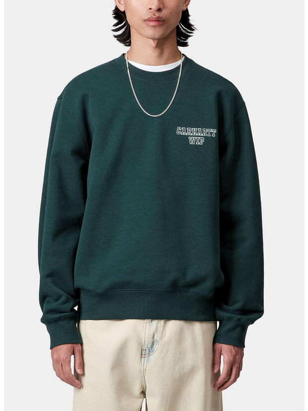 FELPA GIROCOLLO ALUMNI, 05AXX DARK FIR, large