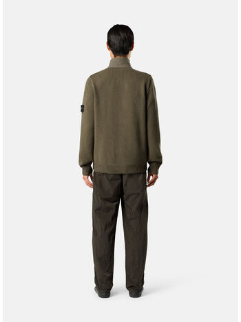 CARDIGAN LAMBSWOOL, V005G MILITARYGREEN, small