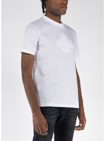 T-SHIRT MANICHE CORTE, 100 WHITE, small