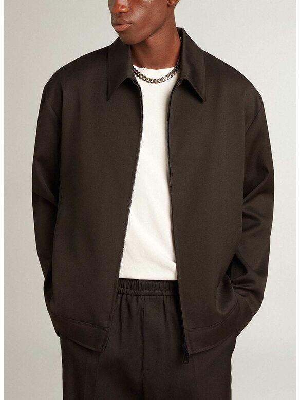 GIACCA GOLDEN FULL ZIP, 90100 BLACK, medium