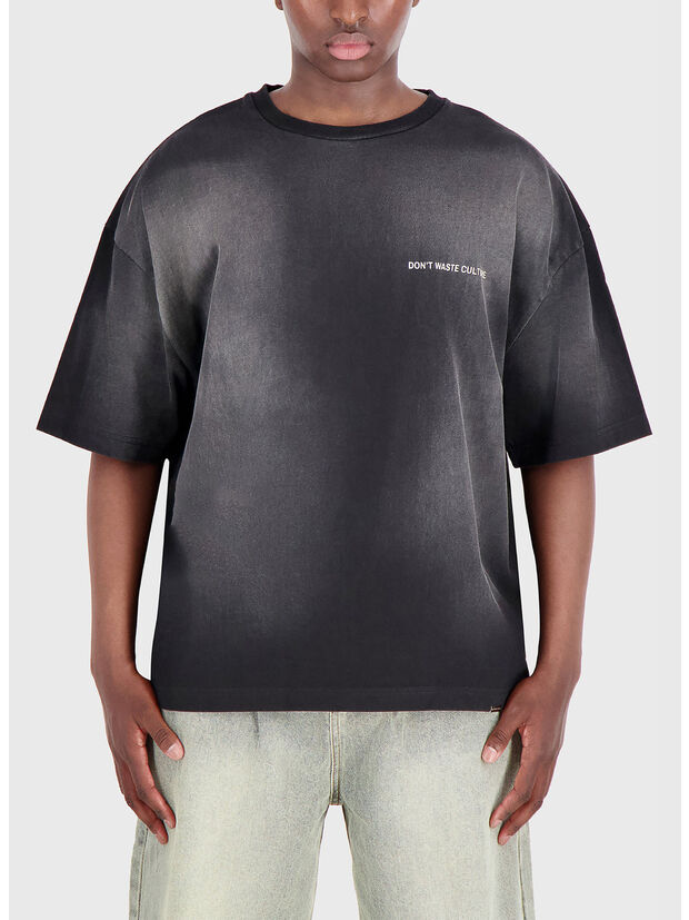 T-SHIRT ISLIAN, WASHED BLACK, large