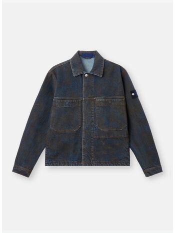 JACKET BIKER, VJ229 BLUE BLACK, small