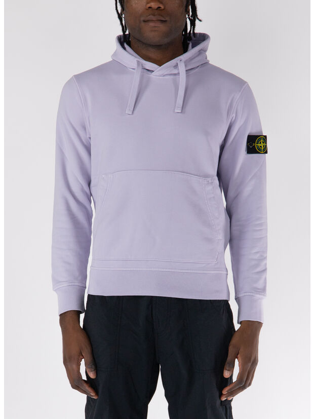FELPA HOODIE CON PATCH LOGO, V0088 GLICINE, large