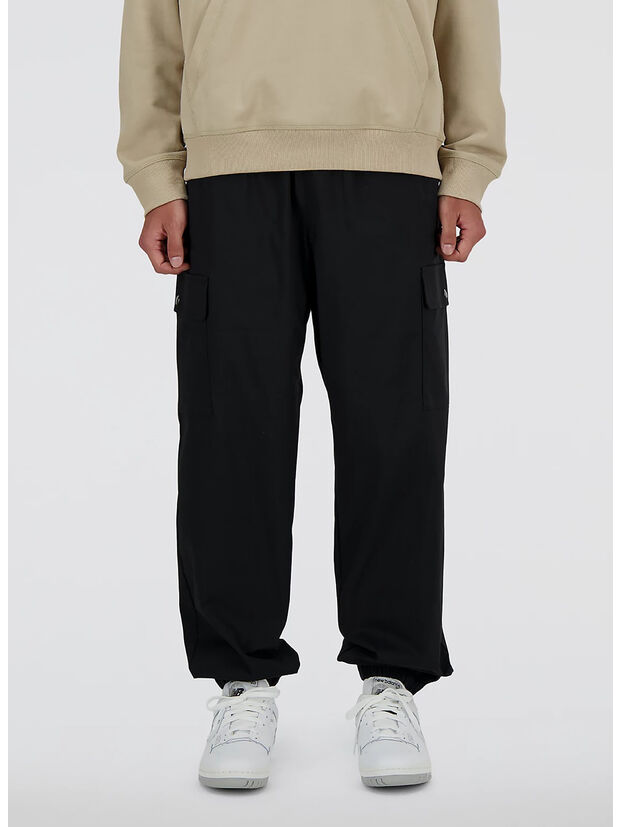 PANTALONE JOGGER ICON TWILL CARGO, 001 BLACK, large