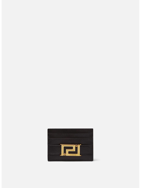 PORTACARTE GRECA GODNESS, 1B00V NERO-ORO VERSACE, medium