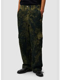 PANTALONE CARGO PAINT ALL-OVER, 300 GREEN, thumb
