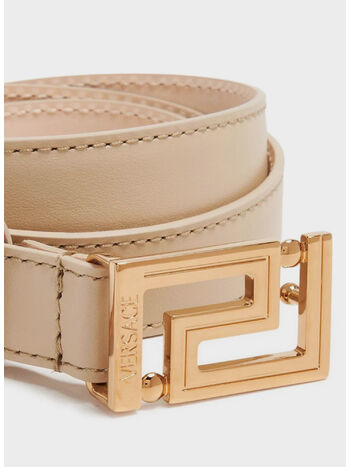CINTURA BELT H.20 CALF LEATHER, 1KD4V SAND VERSACE GOLD, small