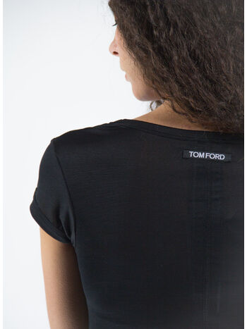 T-SHIRT SILK JERSEY FITTED, LB999 BLACK, small