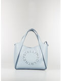 BORSA A TRACOLLA CON LOGO STELLA, 4872DUSTYBLUE, thumb