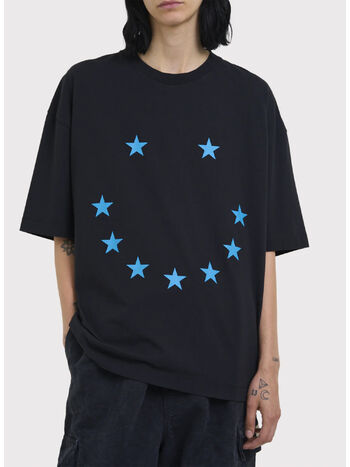 T-SHIRT SPIRIT SMILE, BLACK, small