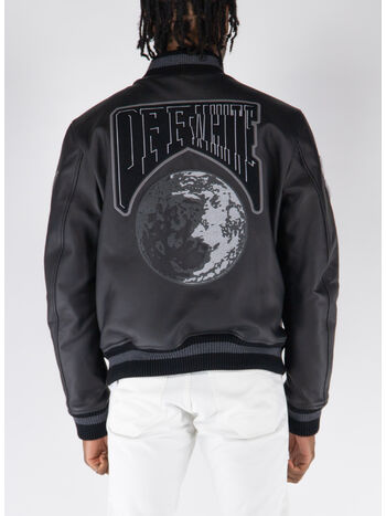 GIACCA VARSITY MOON LEA, 1010 BLACK BLACK, small