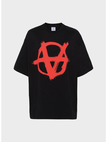 T-SHIRT DOUBLE ANARCHY, BLACK/RED, small