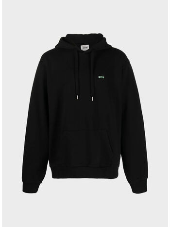 FELPA HOODIE ABSTRACT, BLACK, small