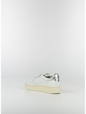 SCARPA LOW IN PELLE BIANCO, LL05 WHITEBLACK, small
