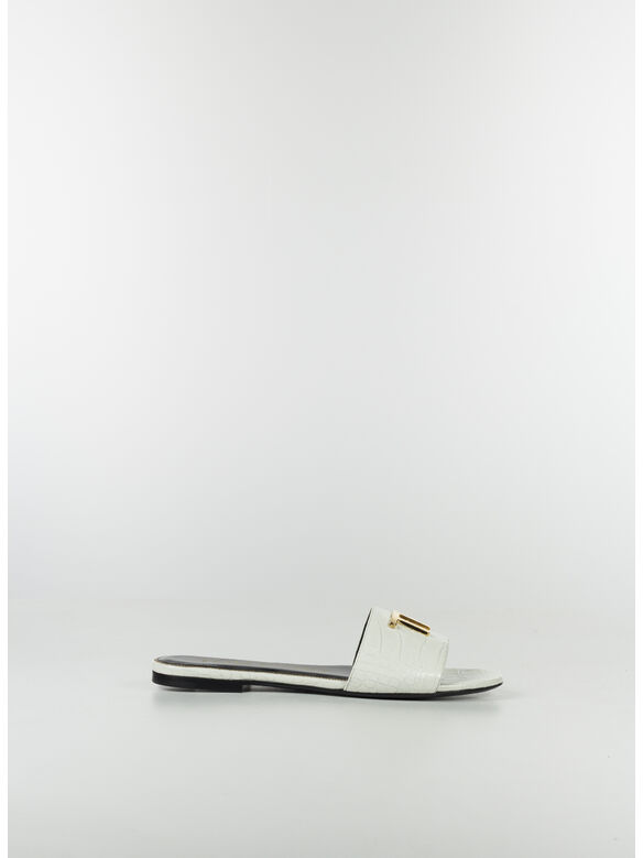 SCARPA SHINY STAMPA COCCODRILLO, 1W001 WHITE, medium