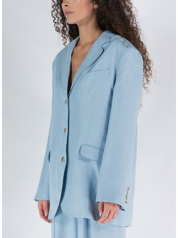 BLAZER LINO E VISCOSA, SKY BLU, small