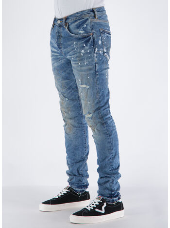 JEANS P001, IDVP INDIGO DIRTY VINTAGE WHITE PAINTS, small