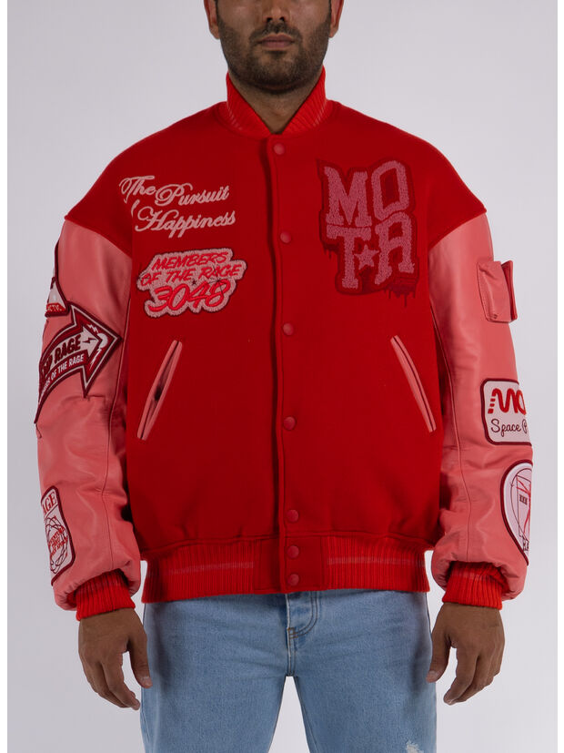 GIUBBOTTO OVERSIZE VARSITY, 1812 TOMATO CHERRY, large