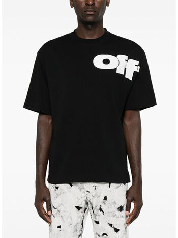 T-SHIRT SHARED LOGO SKATE S/S TEE, 1001 BLACK WHITE, small