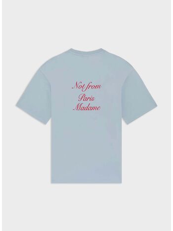 T-SHIRT SLOGAN CALLIGRAPHY, LIGHT BLUE, small