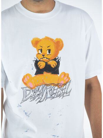 T-SHIRT MOODY, WHITE, small