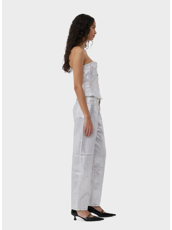 JEANS FOIL DENIM STARY, 151 BRIGHT WHITE, small