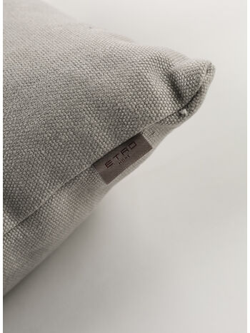 CUSCINO CON LOGO RICAMATO, 003 GREY, small