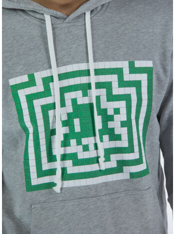 FELPA CON CAPPUCCIO, 1 T.GREY, small