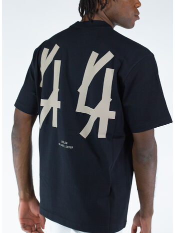 T-SHIRT CLASSIC, P396 BLACK + 44 SOLID DIRTY WHITE, small