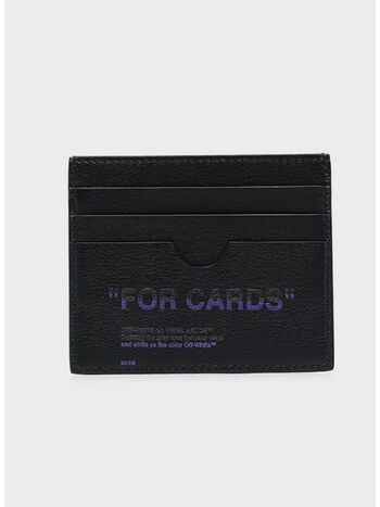 PORTACARTE QUOTE CARD CASE, 1037 BLACK PURPLE, small