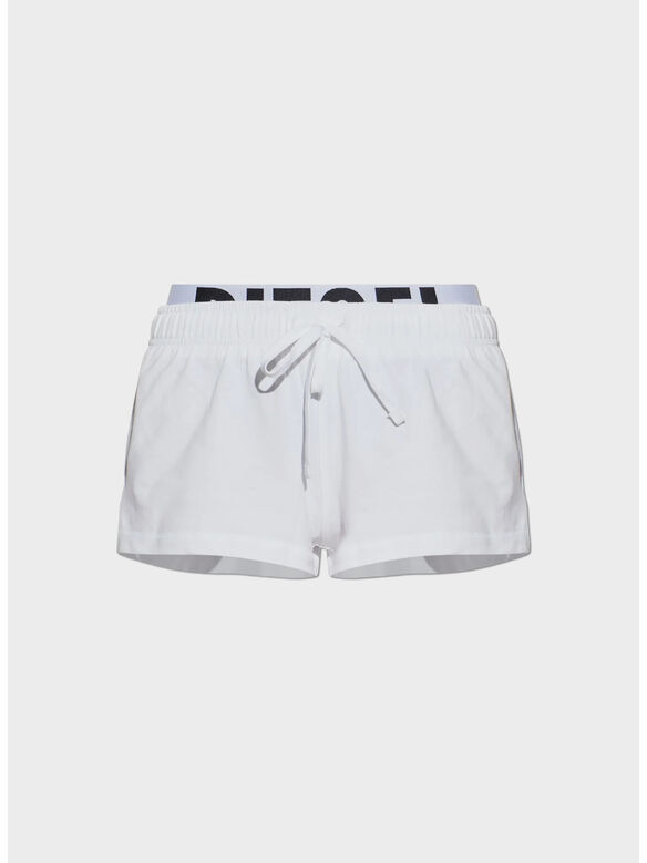 PANTALONCINI IN SPUGNA DI COTONE CON LOGO, 100, medium