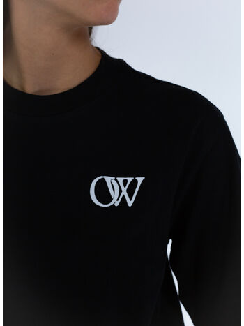 T-SHIRT FLOCK OW BASIC, 1001 BLACK WHITE, small