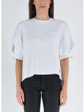 T-SHIRT JERSEY E POPELINE, 154 OFF WHITExOFF WHITE, thumb