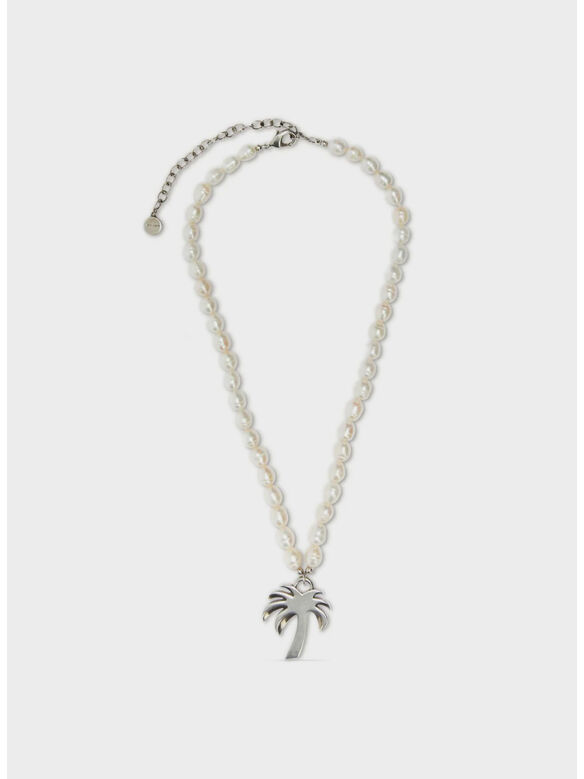 COLLANA PEARLS PALM, 0372 OFF WHITE SILVER, medium