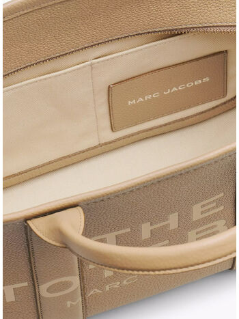 BORSA THE LEATHER MEDIUM TOTE, 230 CAMEL, small