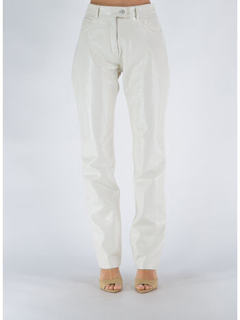 PANTALONE VINYL 5-POCKET ICONIC, 0011 BLANC CASSE, small