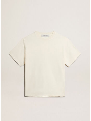T-SHIRT CON LOGO REVERSE SUL RETRO, 11560 HERITAGEWHITE, small