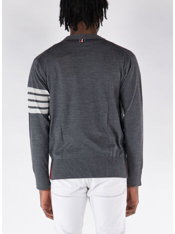 CARDIGAN CLASSIC V-NECK, 038 MED GREY, small