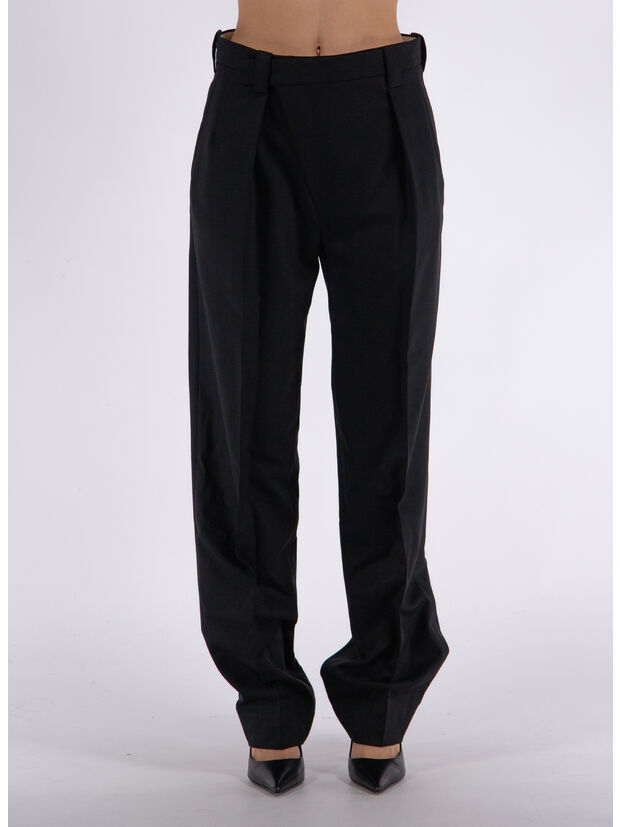 PANTALONE WRAP FRONT, 1 BLACK, large