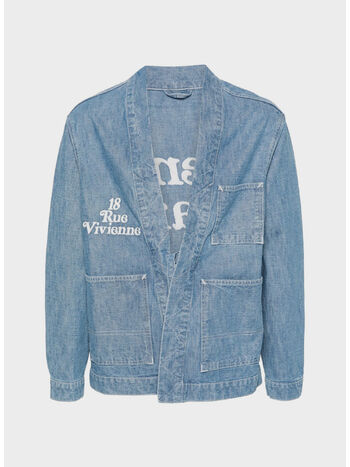 GIUBBOTTO KIMONO KENZO BY VERDY, DT STONE BLEACHED BLUE DENIM, small