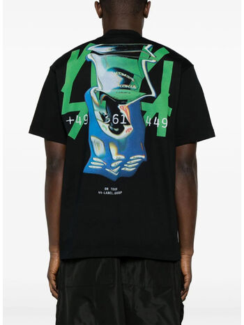 T-SHIRT AGENT, P413 BLACK + THE ENEMY PRINT, small