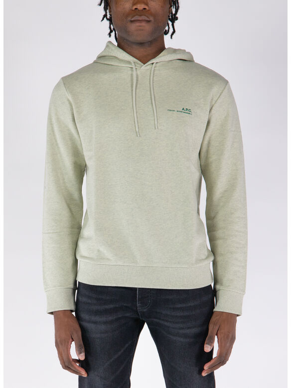 FELPA HOODIE ITEM OVERDYE, PKC VERT PALE CHINE, medium