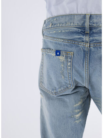 JEANS DESTROYED LIGHT DENIM, W18 LIGHT DENIM, small