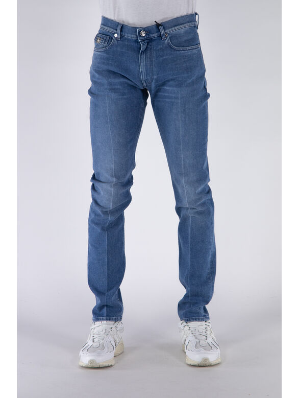 JEANS DENIM TAYLOR FIT, 1D520 WASHED MEDIUM BLUE, medium
