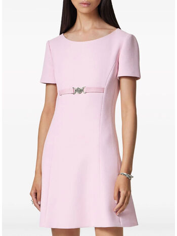 ABITO STRETCH  IN VISCOSA CREPE, 1PR20 PALE PINK, small