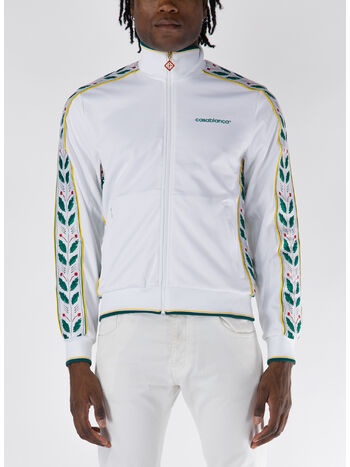 FELPA FULL ZIP MENS SEASONAL LAUREL, WHITE, small