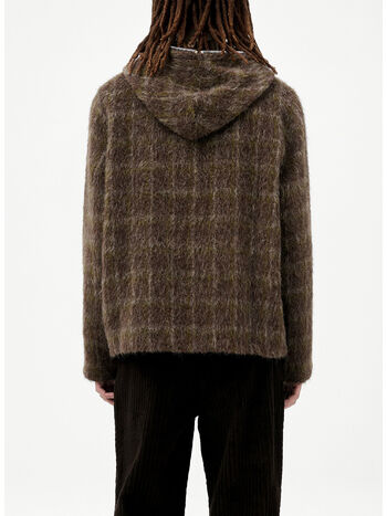 FELPA FULL ZIP HOODIE DORF CHECK HAIRY WOOL, DORF CHECK HAIRY WOOL, small