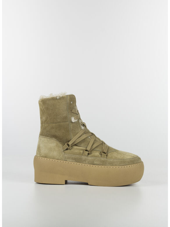 SCARPA GIA SKI LACE UP CHUNKY SOLE BOOTIE, 4750 SAND, medium