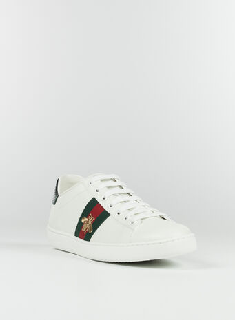 SNEAKER ACE IN PELLE, 9064BIAVRVRFLAME, small